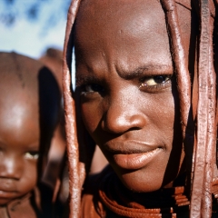 Himba Woman & Baby, Namibia