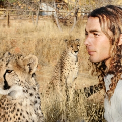 Man & Cheetah, Namibia