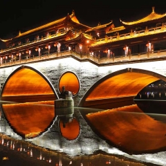 Anshun Bridge, Chengdu, China